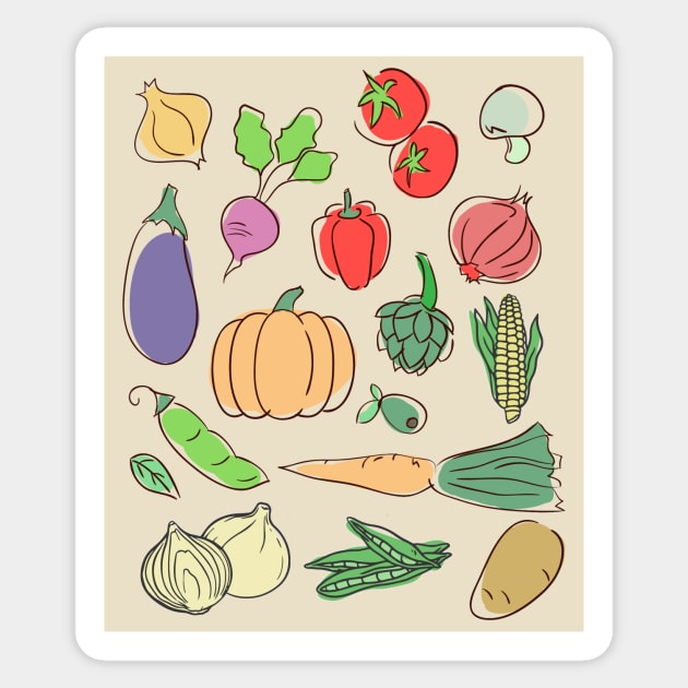 Vegetables Cottagecore Aesthetic Countrycore Farmcore Garden Sticker by Core Aesthetics